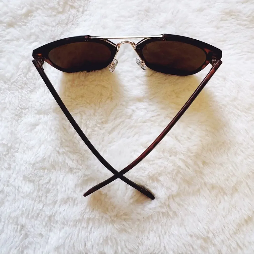 Ansel Tortoise Brown Bold Round Sunglasses